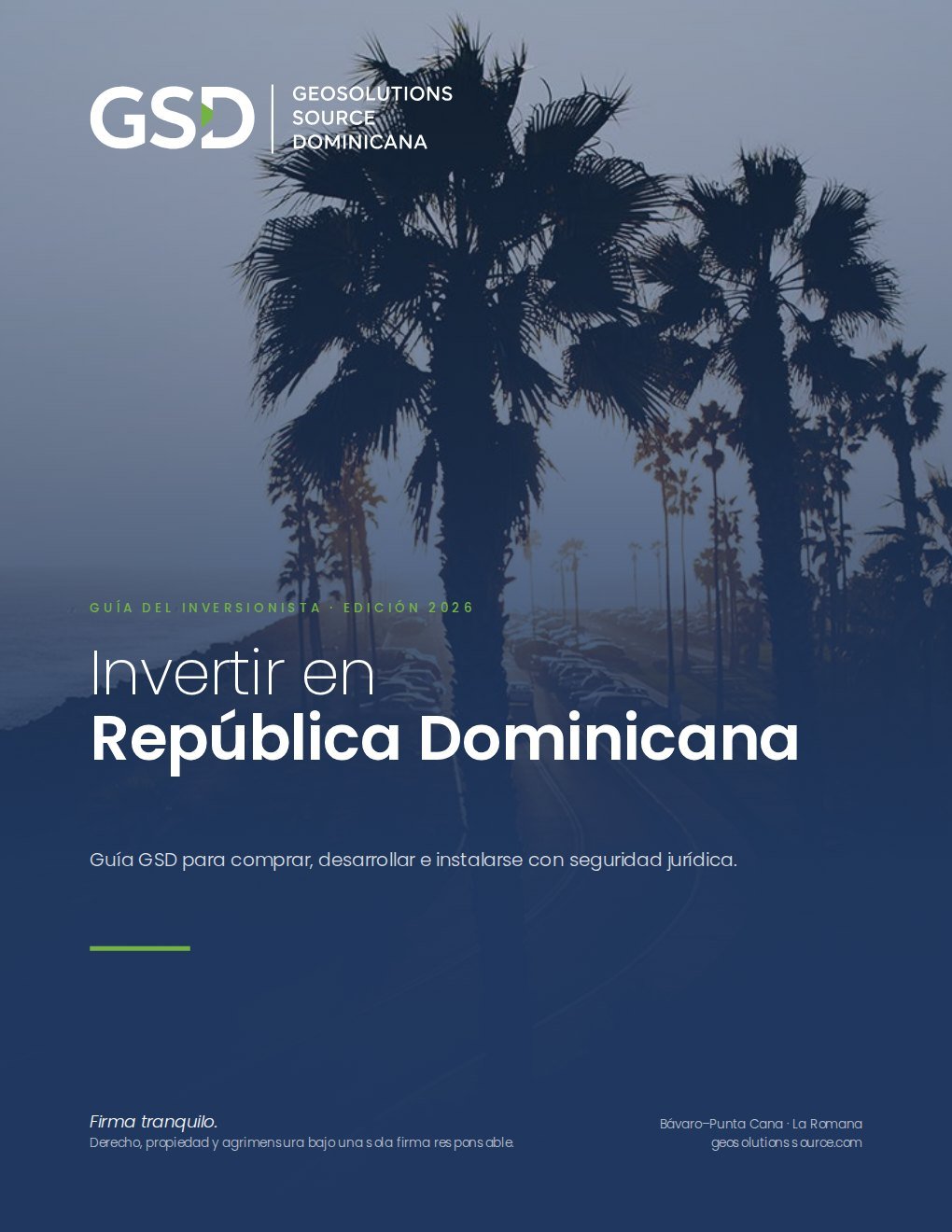 Portada de la guía Invertir en República Dominicana, edición 2026